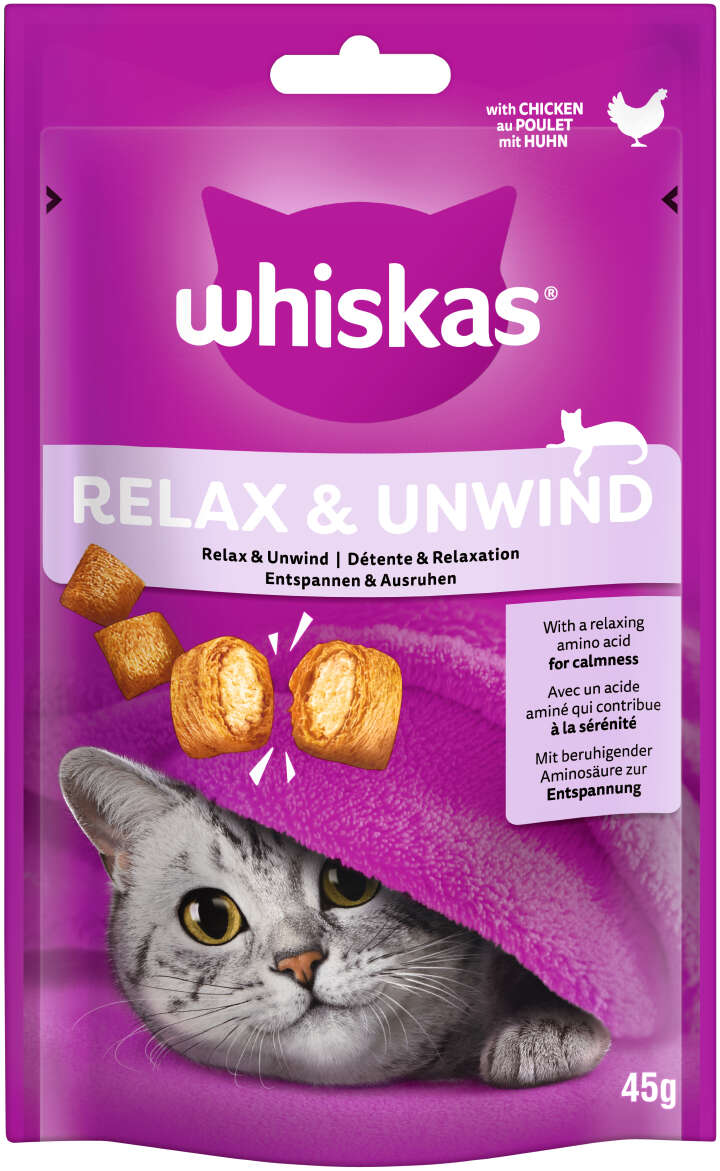 whiskas Relax & Unwind Katzenleckerlis mit Huhn